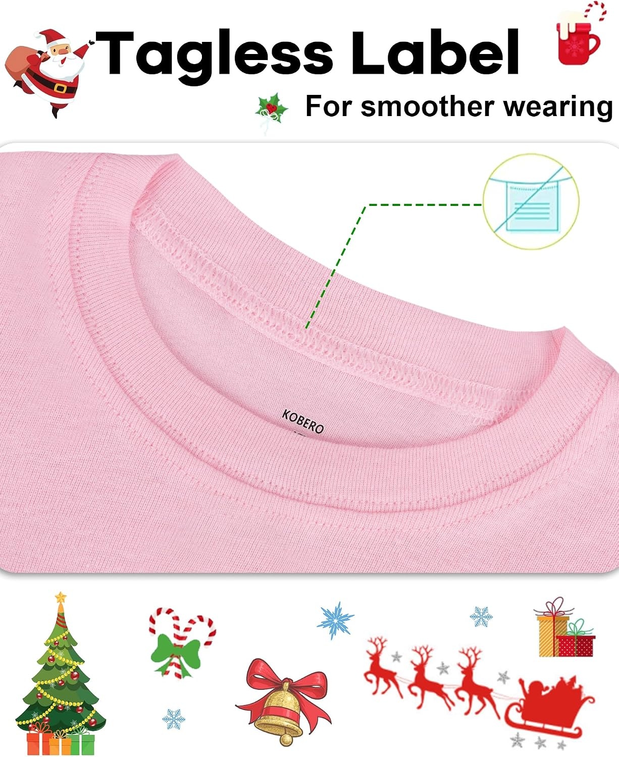image:imageDAUGHTER QUEEN Boys amp Girls 100 Cotton Halloween amp Christmas PJS 18M12Y2pcspinkcandy Canecga23