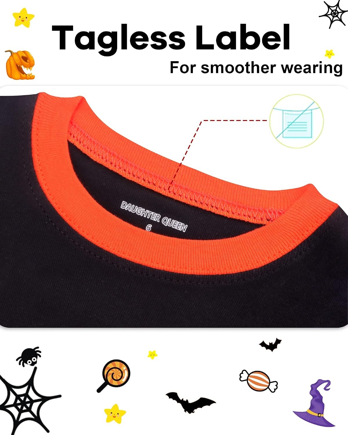 image:imageDAUGHTER QUEEN Boys amp Girls 100 Cotton Halloween amp Christmas PJS 18M12YDinosaurBlackOrangea22