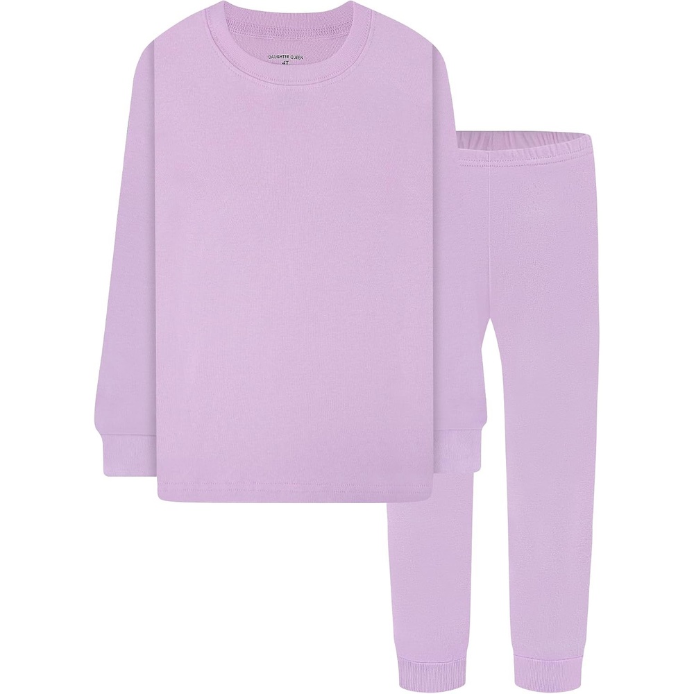 image:imageDAUGHTER QUEEN Boys amp Girls 100 Cotton Halloween amp Christmas PJS 18M12Y2pcslight Purplesolidlga26