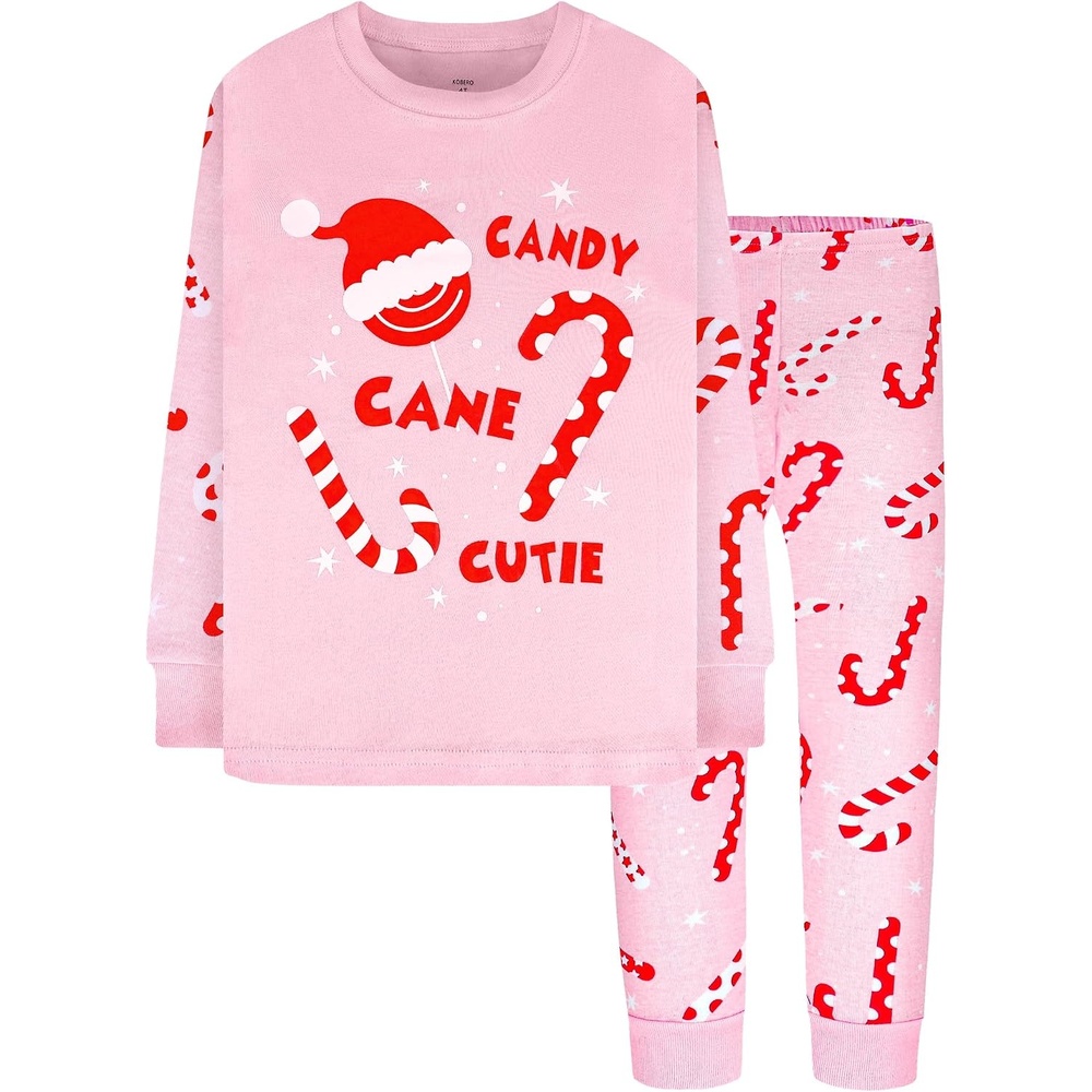image:imageDAUGHTER QUEEN Boys amp Girls 100 Cotton Halloween amp Christmas PJS 18M12Y2pcspinkcandy Canecga23