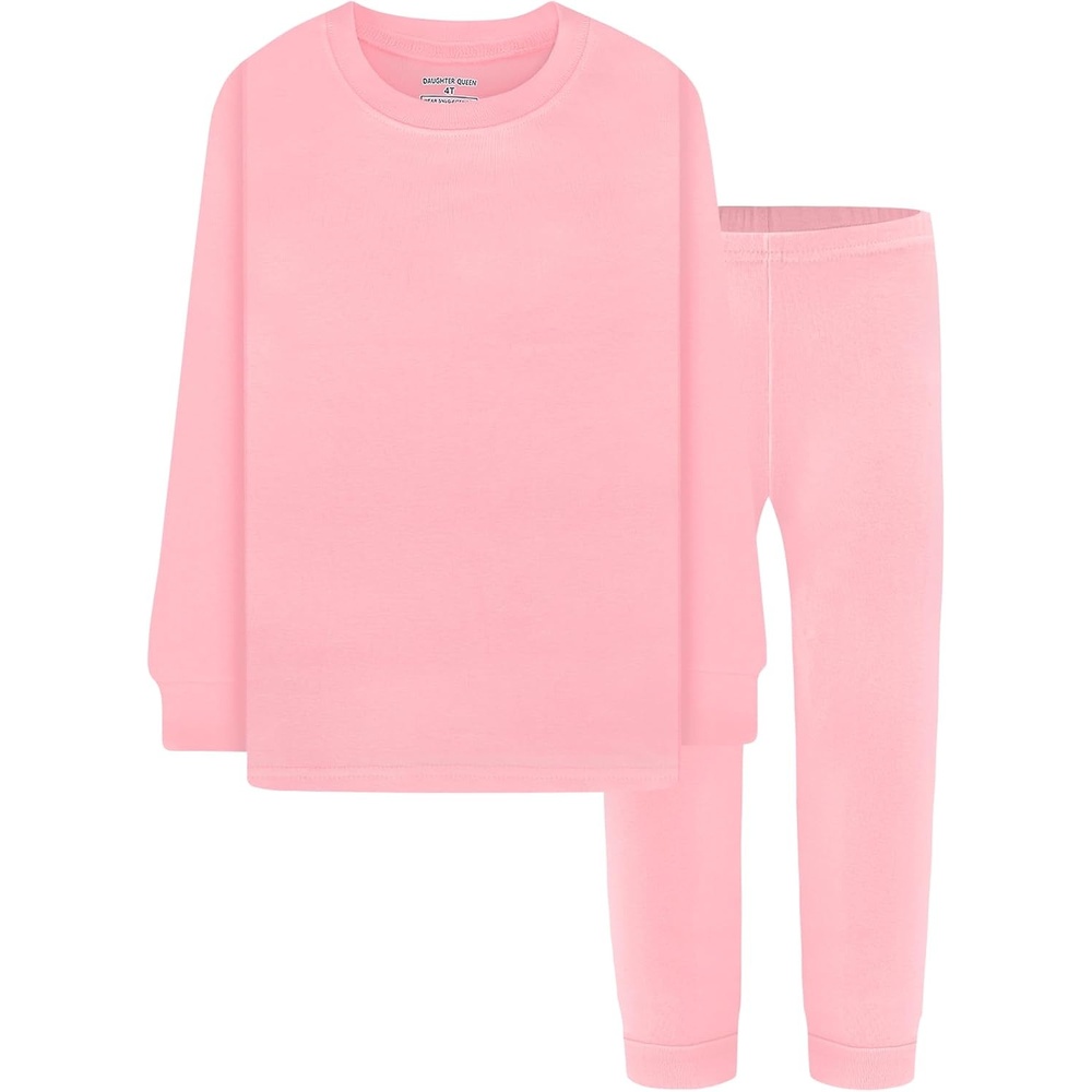 image:imageDAUGHTER QUEEN Boys amp Girls 100 Cotton Halloween amp Christmas PJS 18M12Y2pcspinksolidlga25