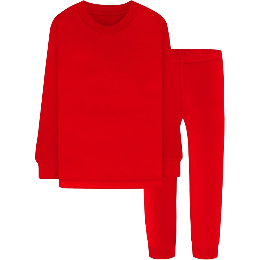 image:imageDAUGHTER QUEEN Boys amp Girls 100 Cotton Halloween amp Christmas PJS 18M12Y2pcsredsolidlbga25