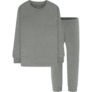 DAUGHTER QUEEN Boys & Girls 100% Cotton Halloween & Christmas PJS 18M-12Y(2pcs-grey-solid-lba25)
