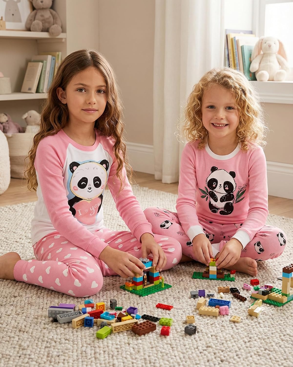 image:imageGirls Pajamas Size 8 Kids 100 Cotton Pjs 8t Age 78 Years Old Panda